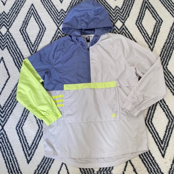 Adidas ID Shell Anorak Ivory Women Size Large - Picture 1 of 9